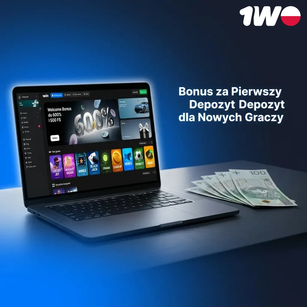 Bonus powitalny 600% i 500 darmowych spinów na 4 pierwsze depozyty dla nowych graczy w kasynie 1w