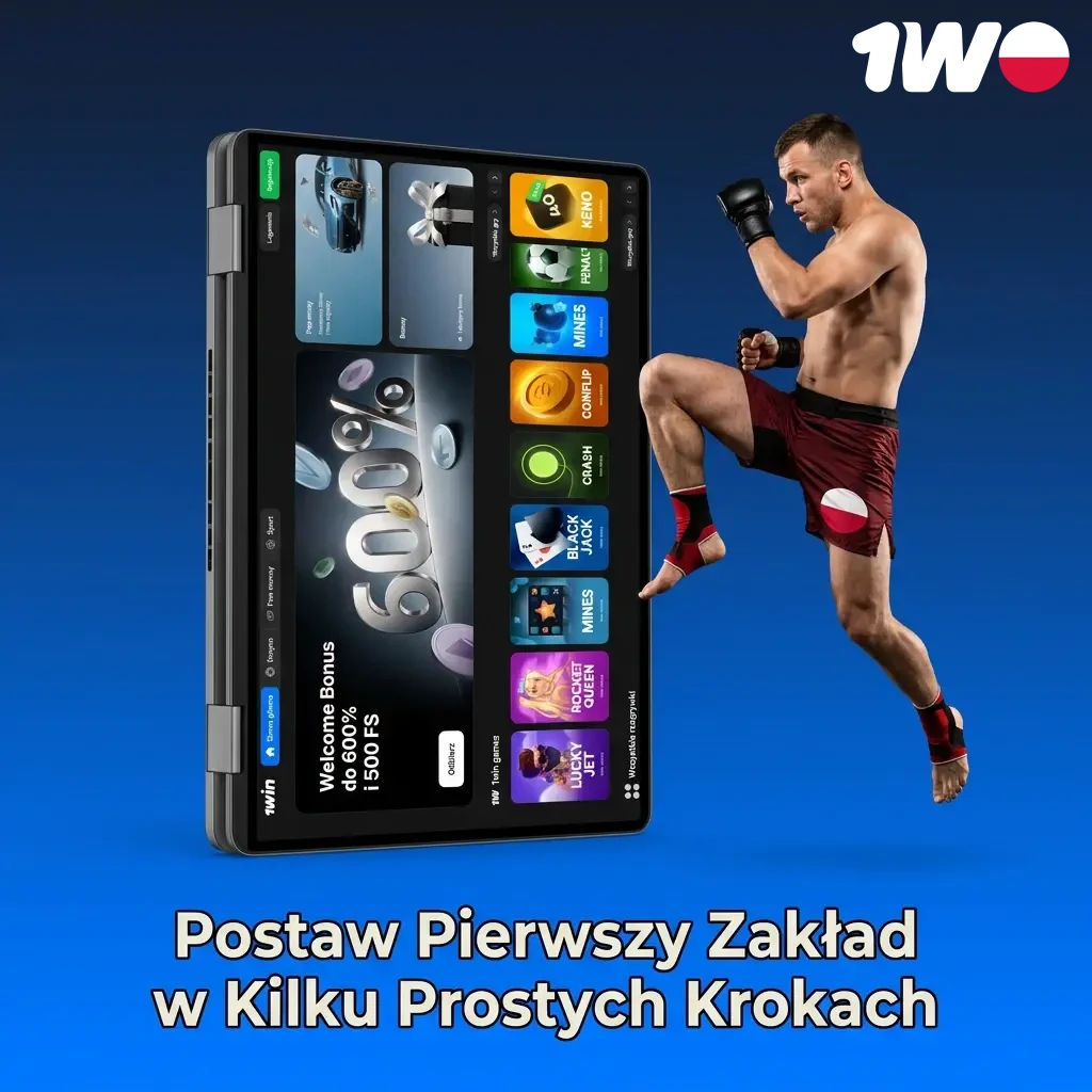 Postaw swój pierwszy zakład w 1w, przejdź przez kilka prostych kroków do wygranej.