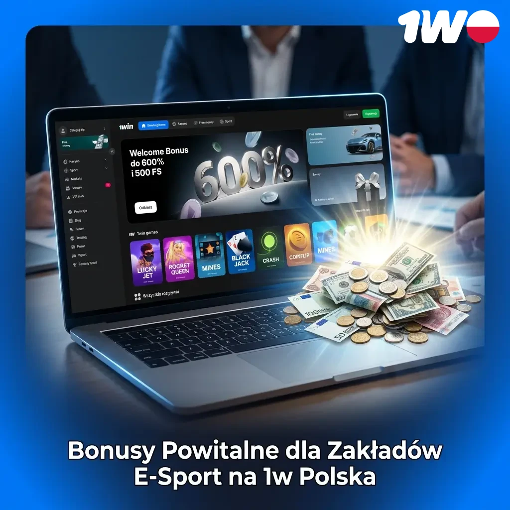 Bonus powitalny 1w 600% i 500 darmowych spinów na zakłady esportowe – cztery depozyty