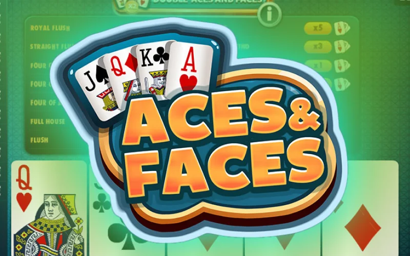 Zagraj w Aces and Faces w 1w, celuj w asy oraz figury i zgarniaj wysokie wypłaty w pokerze.