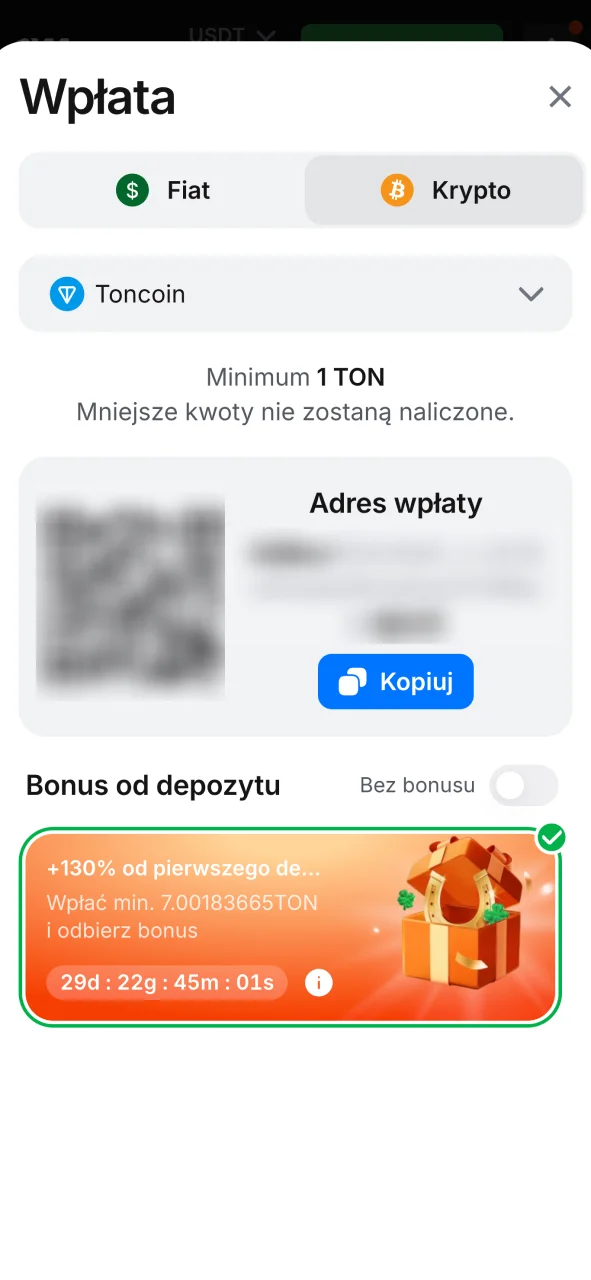 Wybierz metodę przelewu w 1w, wpisz wymagane dane i zasil swoje saldo bezpiecznie.