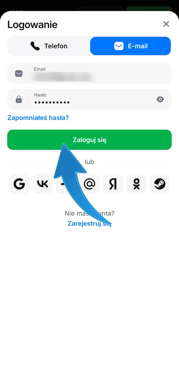 Zaloguj się do swojego konta 1w, uzyskaj pełny dostęp do wszystkich funkcji platformy.
